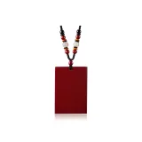 Cinnabar Peace Pendant Necklaces - Large Size