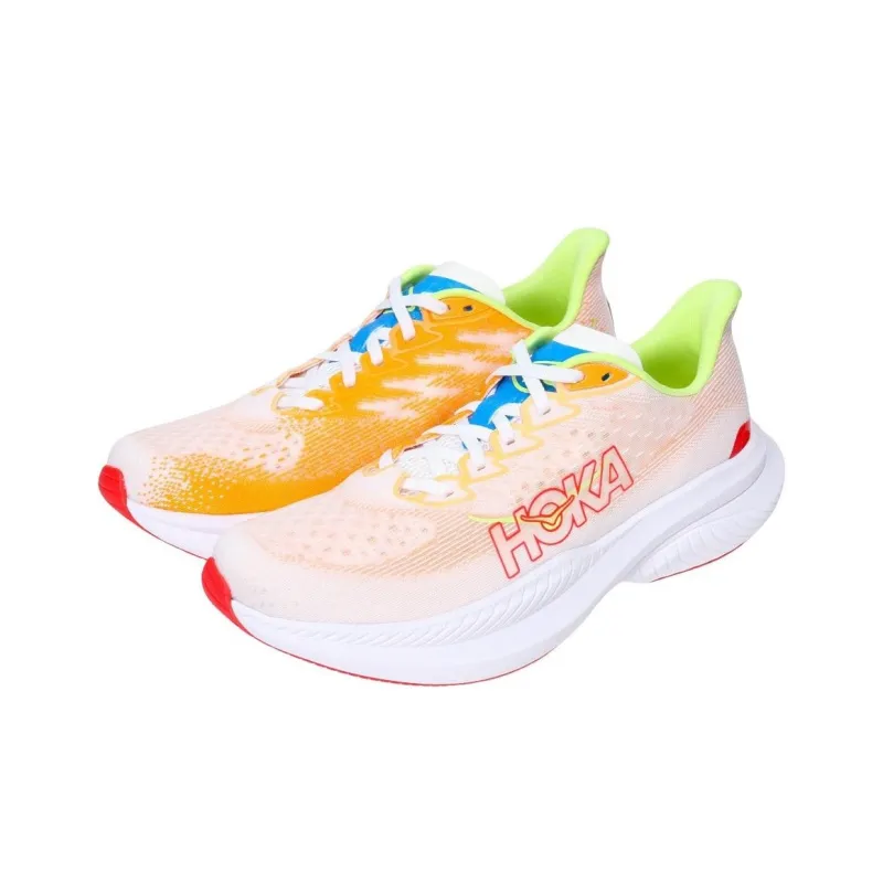 HOKA ONE ONE Mach 6 White Solar Flare-1