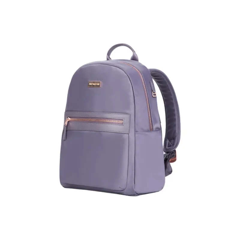 SAMSONITE Fabric Backpack Medium Size Women's Classic Black/Smoky Purple/Vintage Burgundy-1