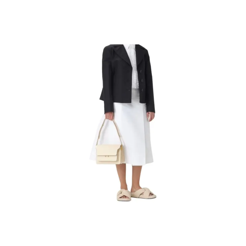 MARNI Trunk Foldover Top Medium Shoulder Bag-4