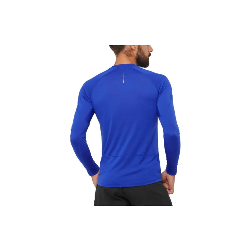 SALOMON CROSS RUN Long Sleeve T-Shirt T-Shirt Men's Blue-2