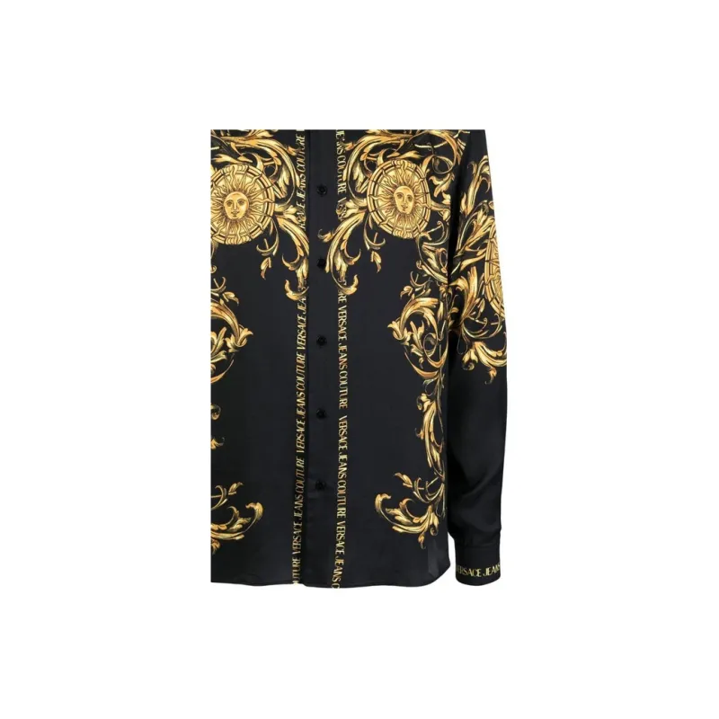 VERSACE JEANS COUTURE Shirts Men Black-5