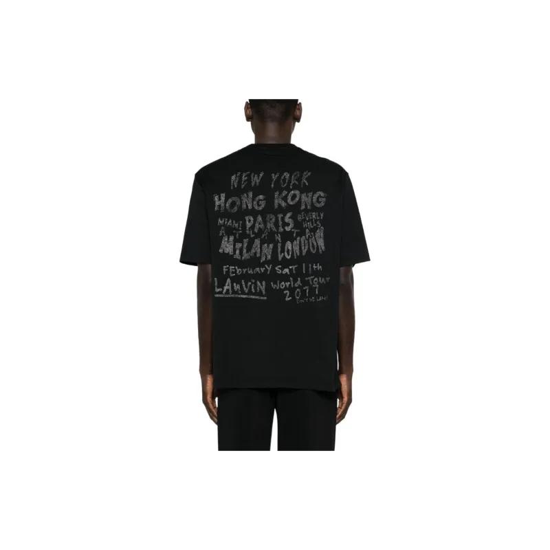 Lanvin x Future Graphic SS24 T Shirt Men's Black-2