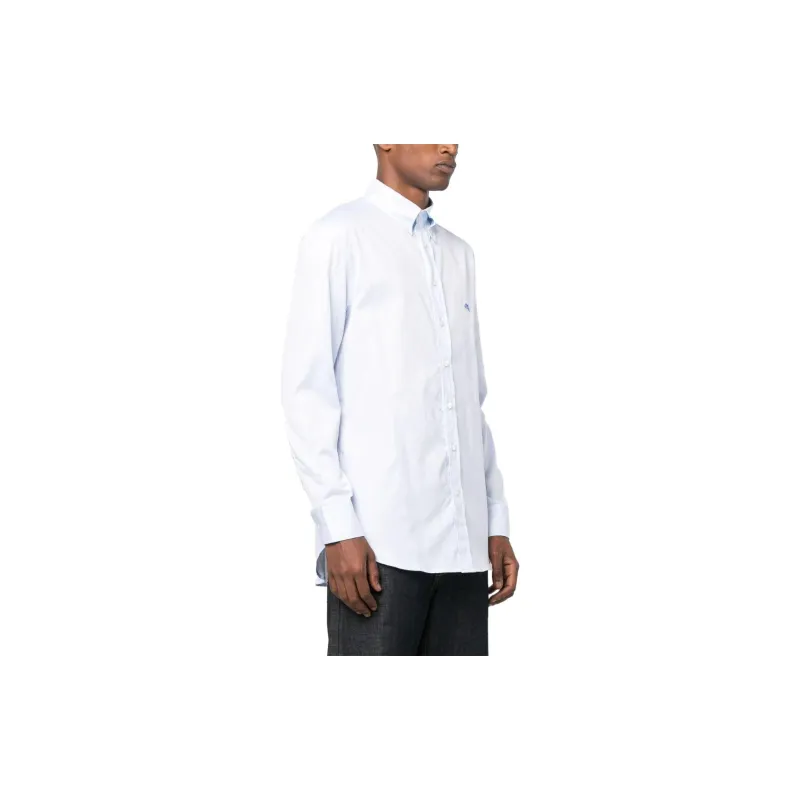 ETRO Logo Embroidered Buttond Shirt-3