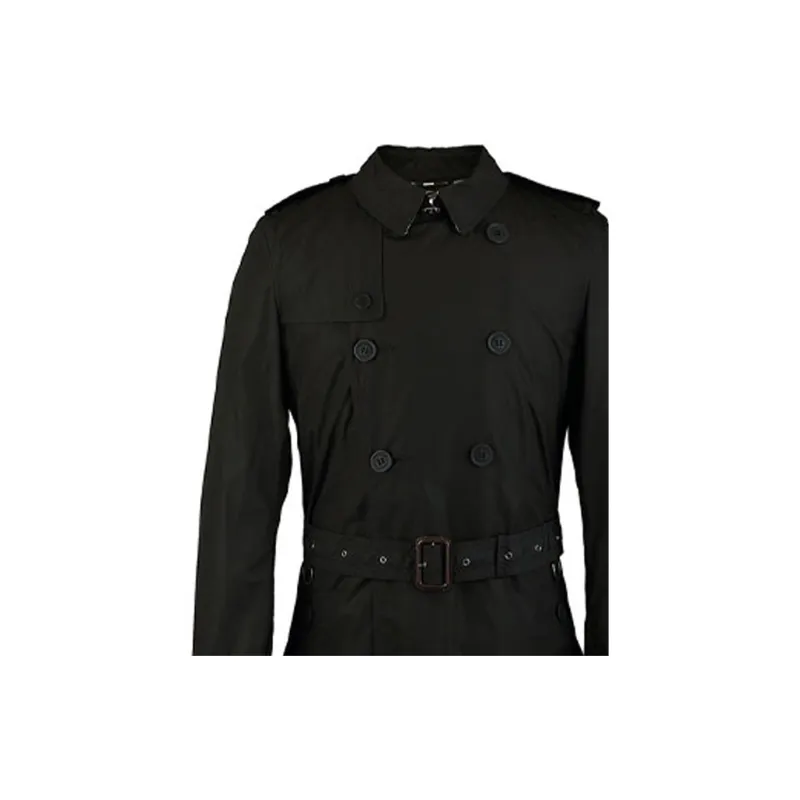Burberry Trench Coat Men's Black-3