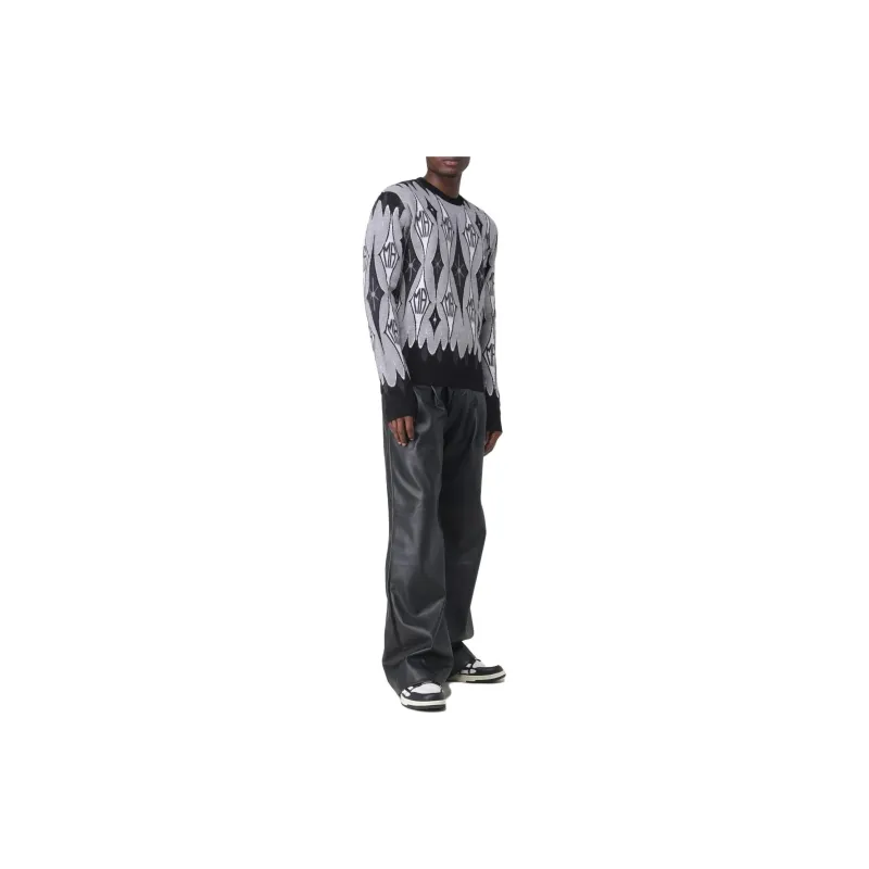 AMIRI Argyle Jacquard Crew-1
