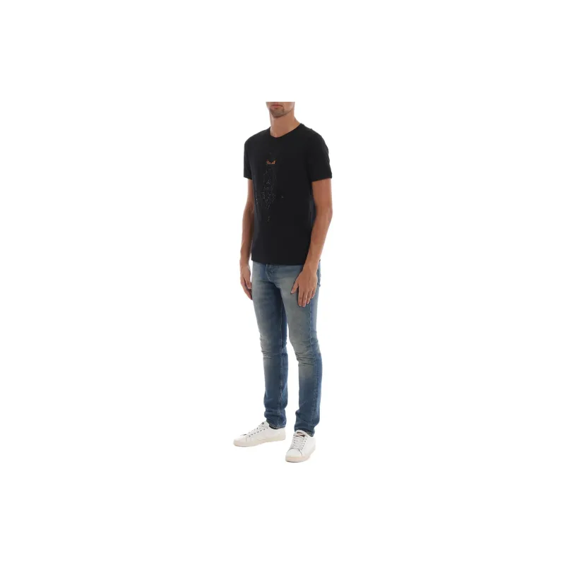 FENDI T Shirts Men Black-1