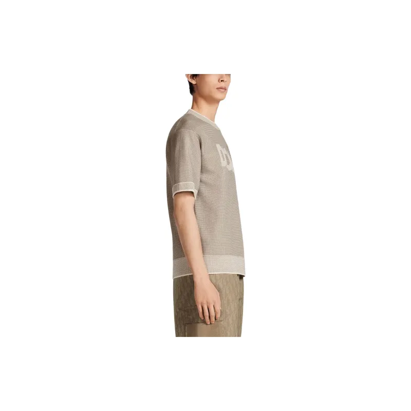 DIOR T Shirts Men Brown-3