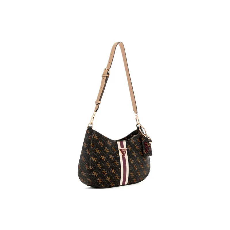 GUESS Artificial Leather Shoulder Bag Women's Brown-1