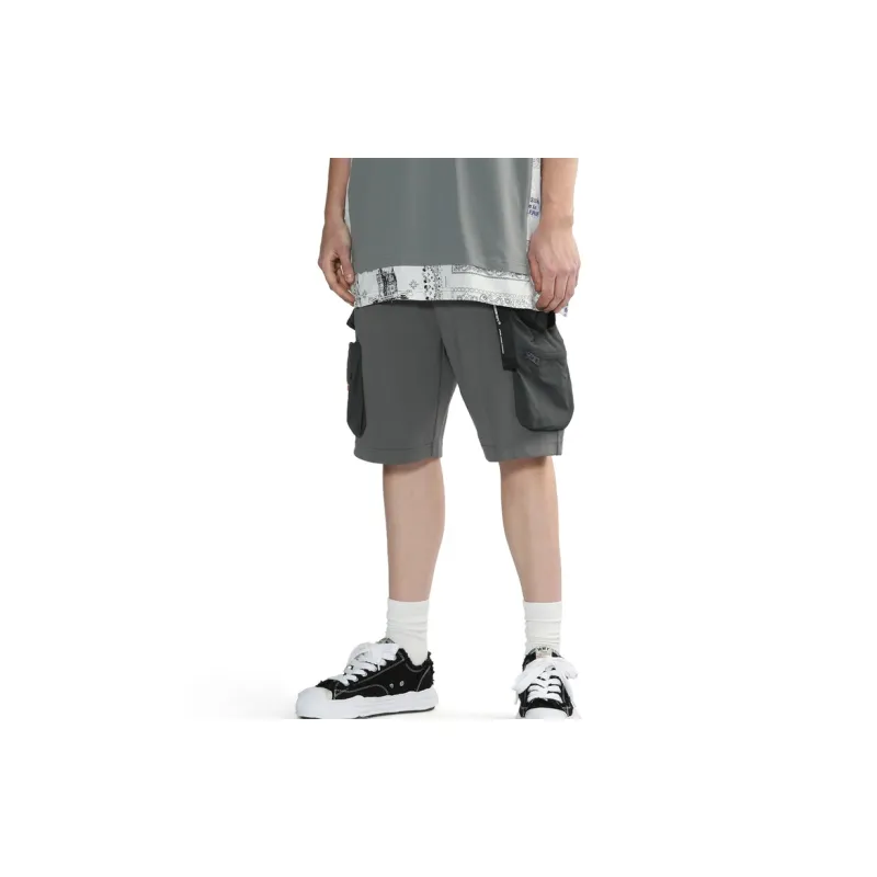 MUSIUM DIV Elasticated waistband Cargo Shorts-11