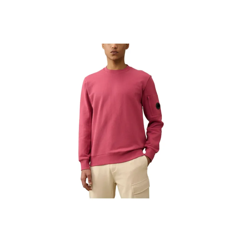 C.P.Company Diagonal Raised Fleece Sweatshirt Men's Pink-3