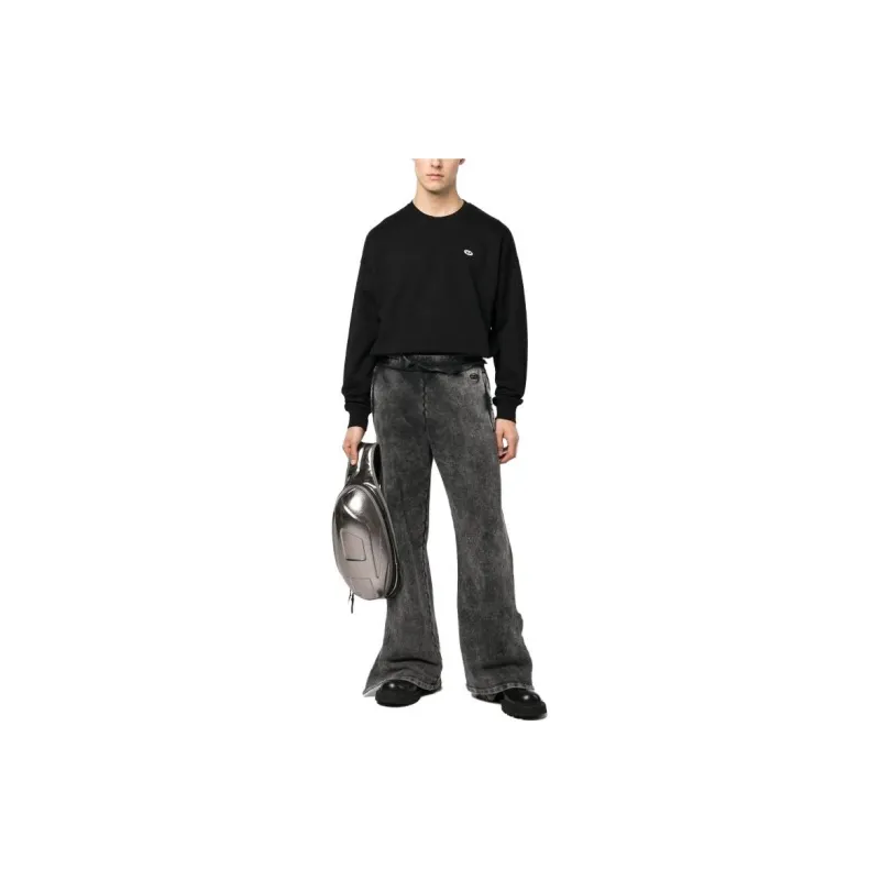 DIESEL Logo Embroidered Crewneck Sweatshirt-1