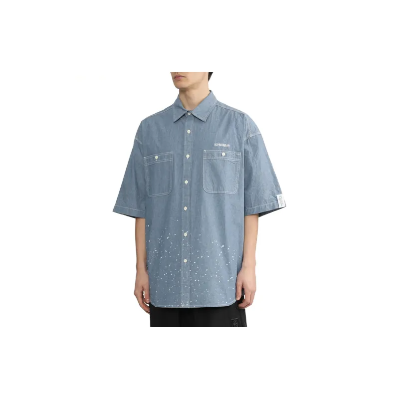 Alpha Industries SS24 Shirt Unisex Blue-2