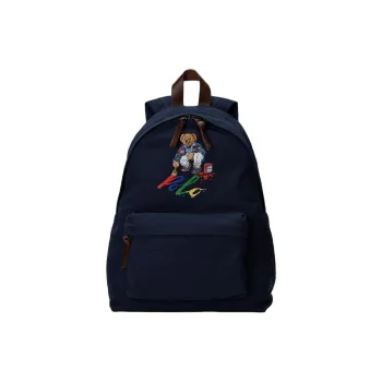 Polo Ralph Lauren Cotton Fabric Backpack Men's Marine Blue