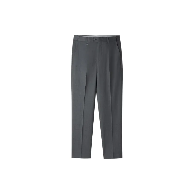 HLA Casual Pants Men Medium Gray Plaid 20-2