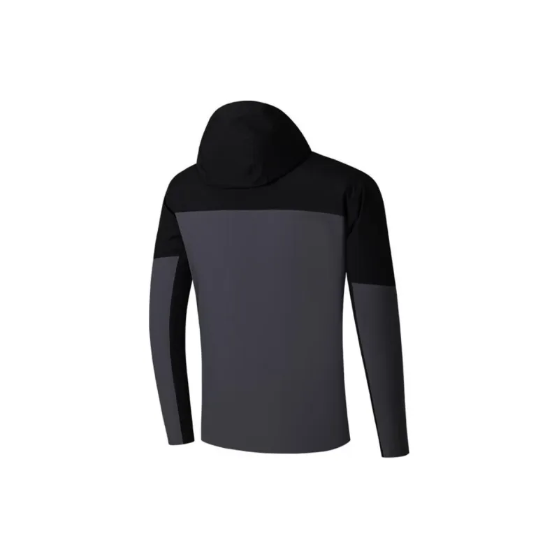 361° Water Resistant Warm Water Repellent Windproof Breathable Windbreaker Jacket Unisex Meteorite Gray/Super Black-1