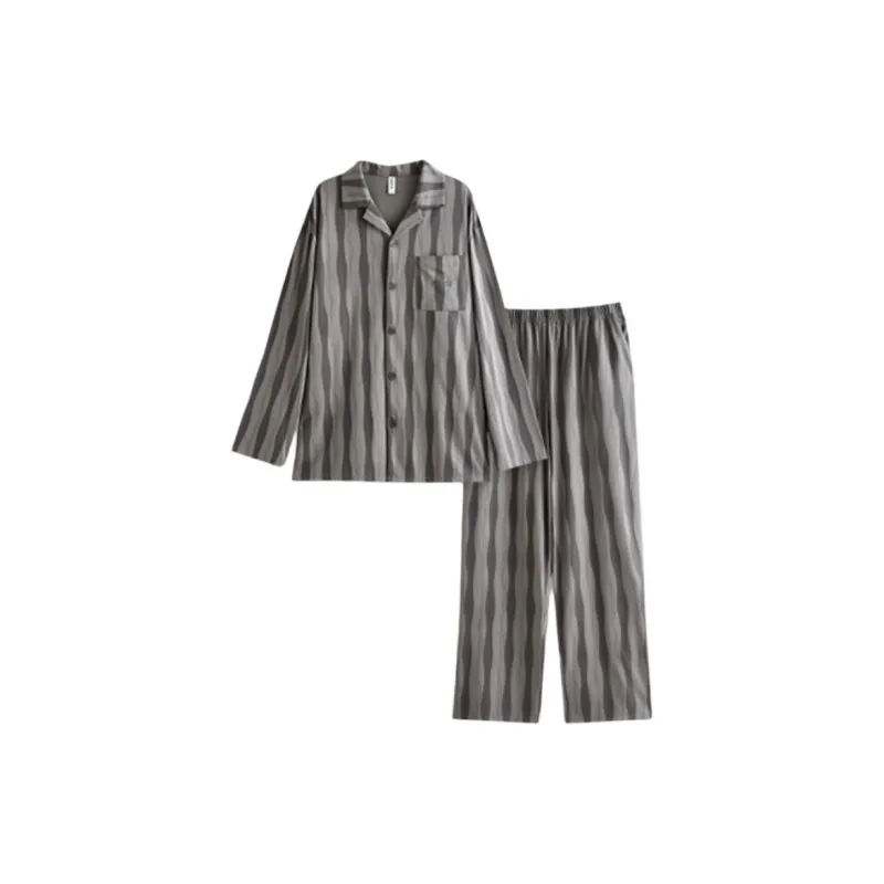 Peninsula City Pajama Set Men's Dark Gray-0