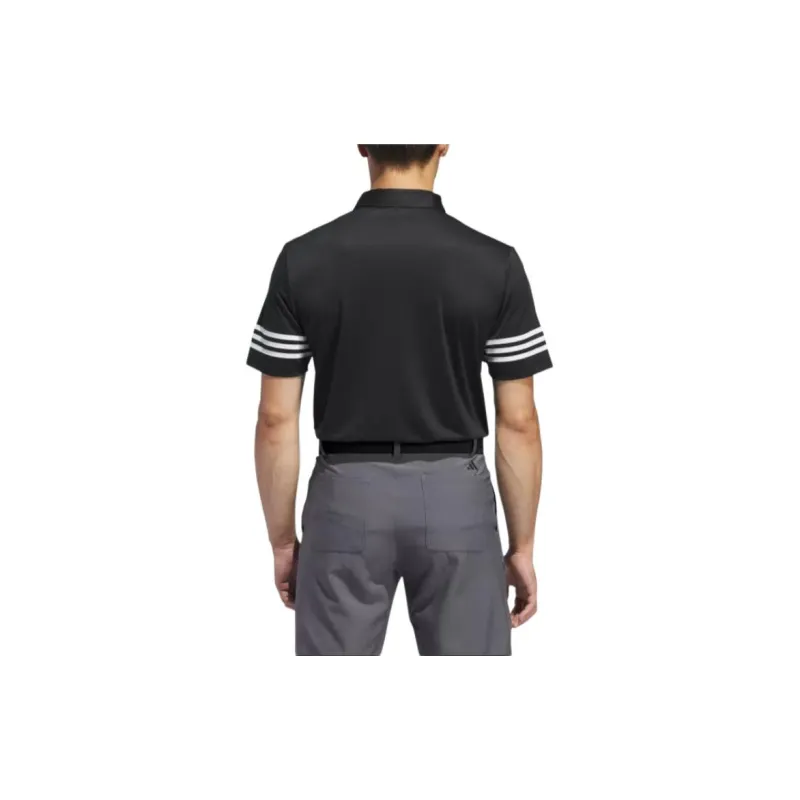 Adidas 3 Stripes Polo Shirt Polo Shirt Men's Black-2