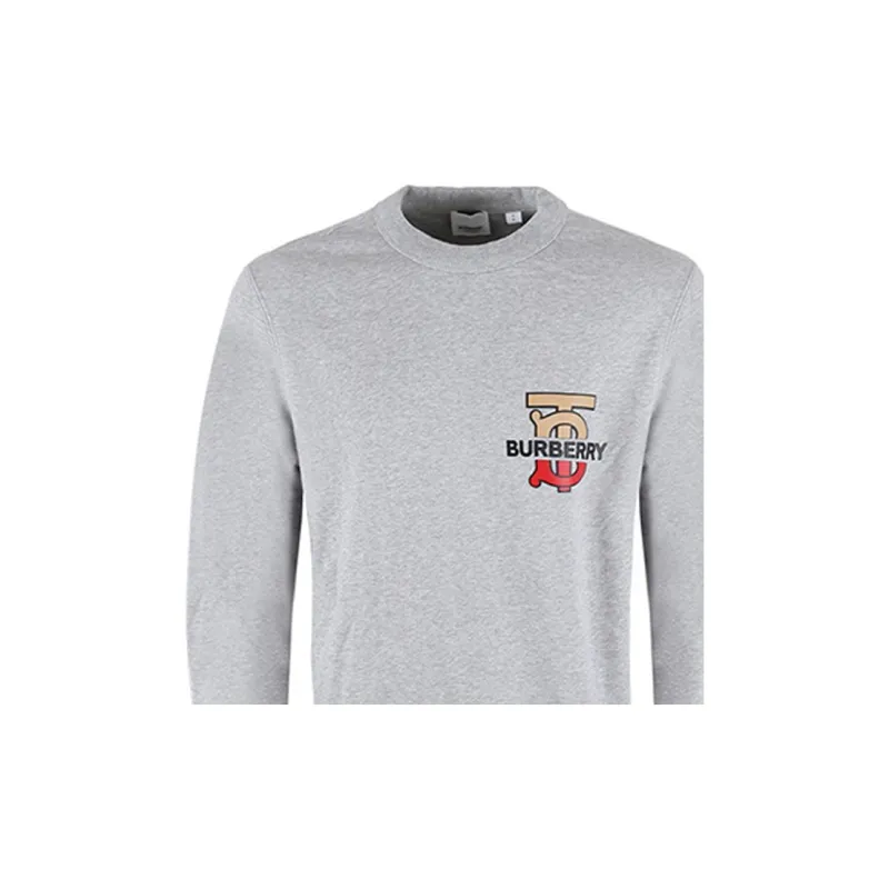 Burberry Sweatshirts Men Gray-4