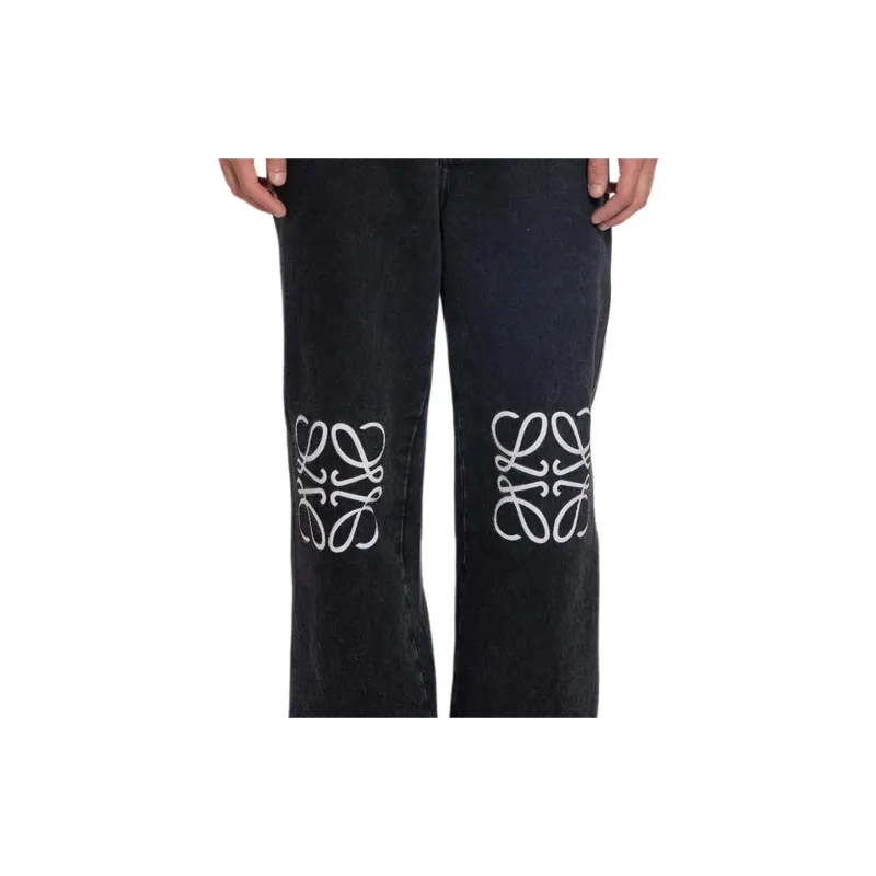 LOEWE Anagram Baggy Jeans-4