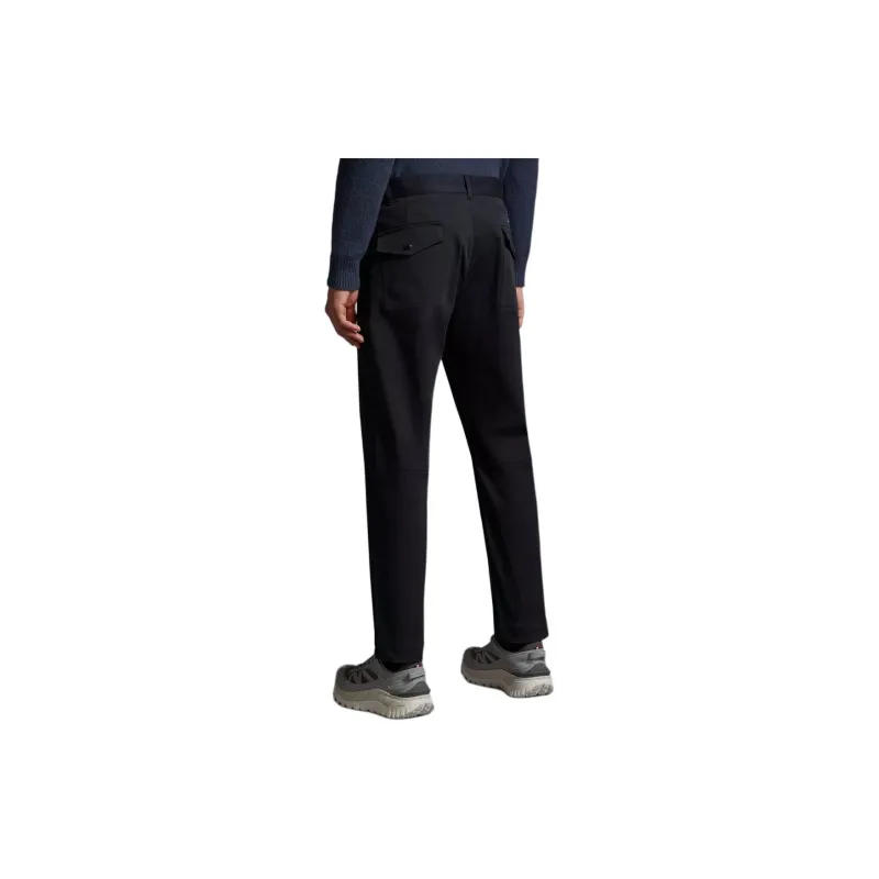 Moncler Cotton Trousers Casual Pants Men's Marine Blue-1