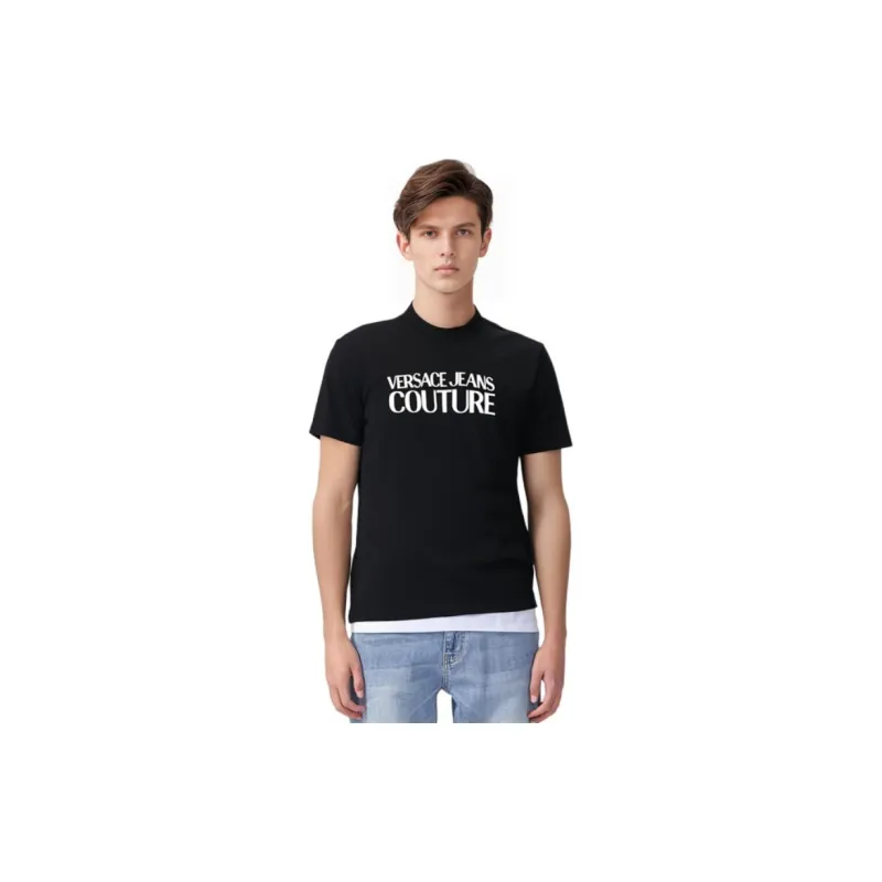 VERSACE JEANS COUTURE T Shirts Men Carbon Black-4