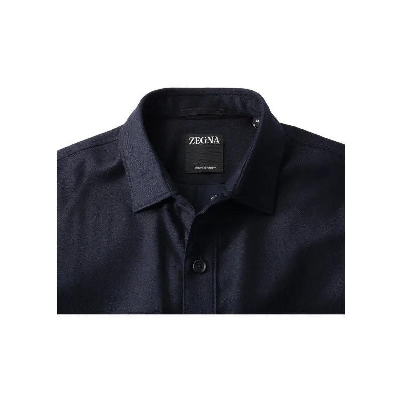 Ermenegildo Zegna Buttoned Long Sleeved Overshirt-4