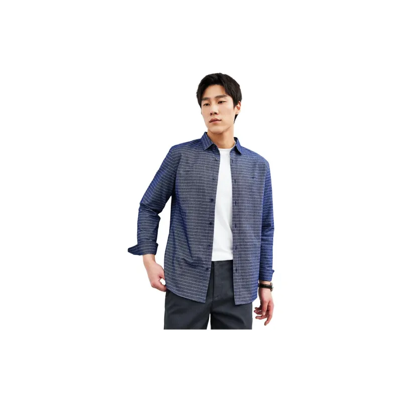SEPTWOLVES Shirt Men's Navy Blue-1