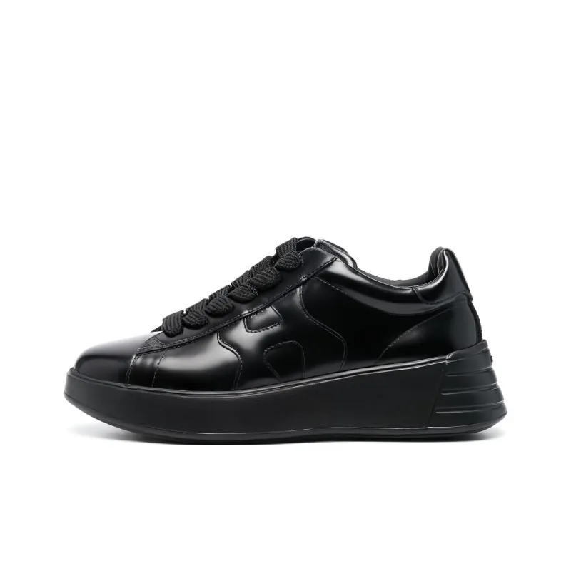 HOGAN Logo-embossed 45mm Lace-up Leather Sneakers-0
