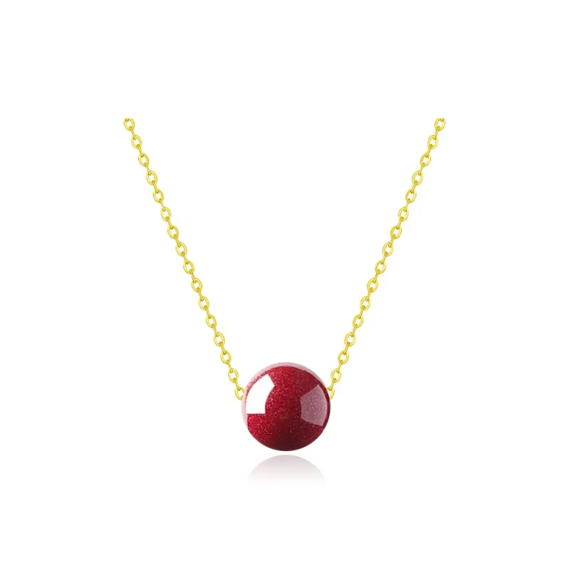 Moon Jewelry Cinnabar Necklaces Women's-9
