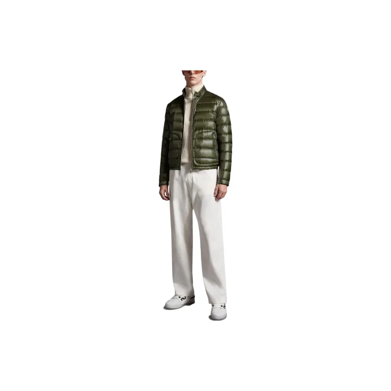 Moncler Down Jacket Coat Men's Olive Green-1