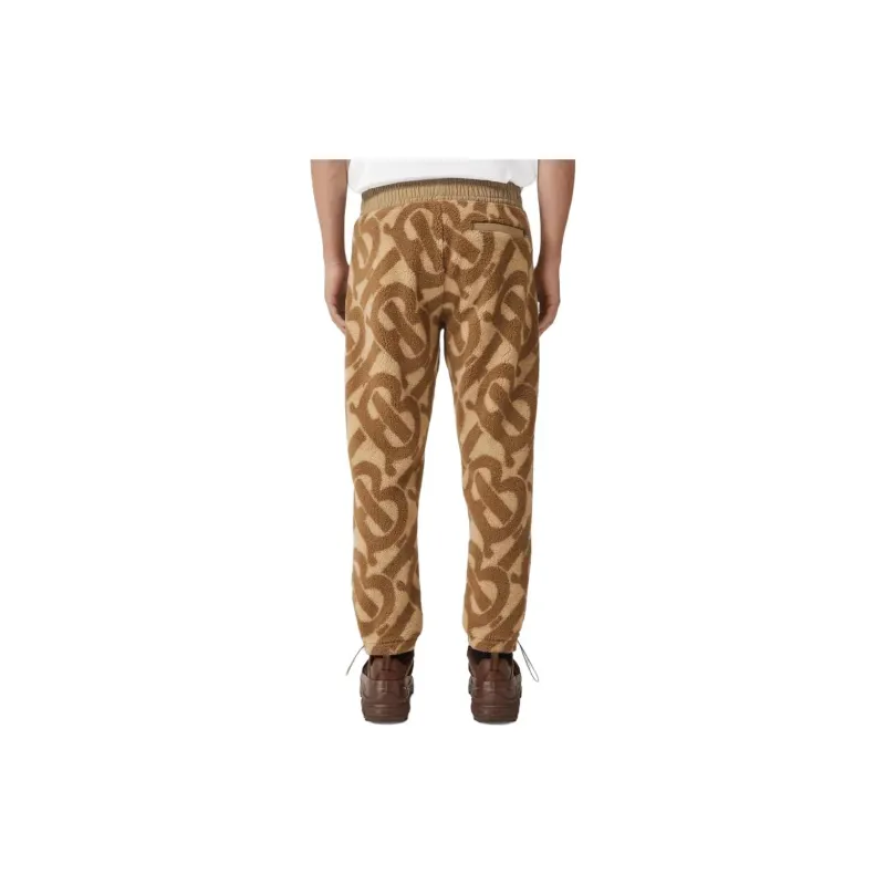 Burberry Tb Monogram Fleece Jacquard Trousers-2