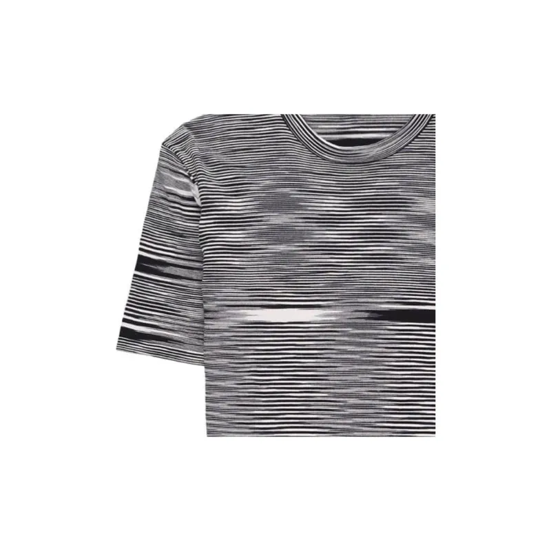 MISSONI Stripe Printed Short Sleeved Crewneck T Shirt-4
