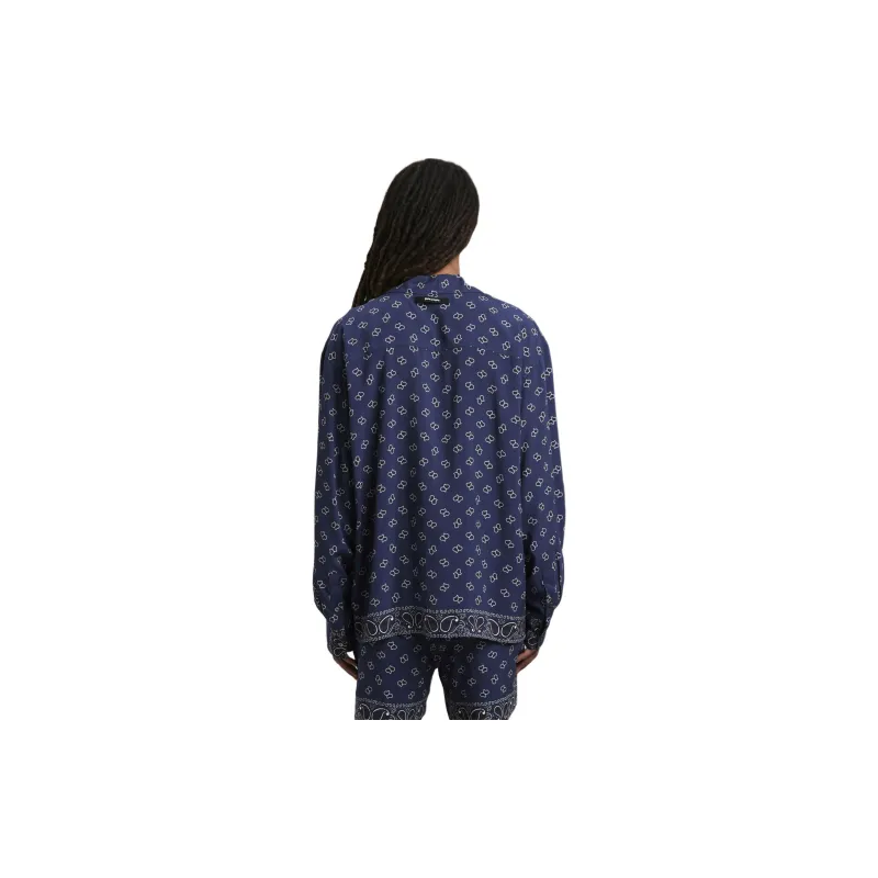 PALM ANGELS Paisley Printed Buttoned Shirt-2