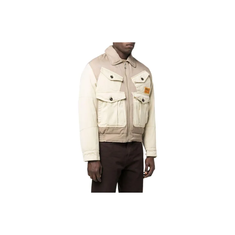 DIESEL Jackets Men Khaki-2