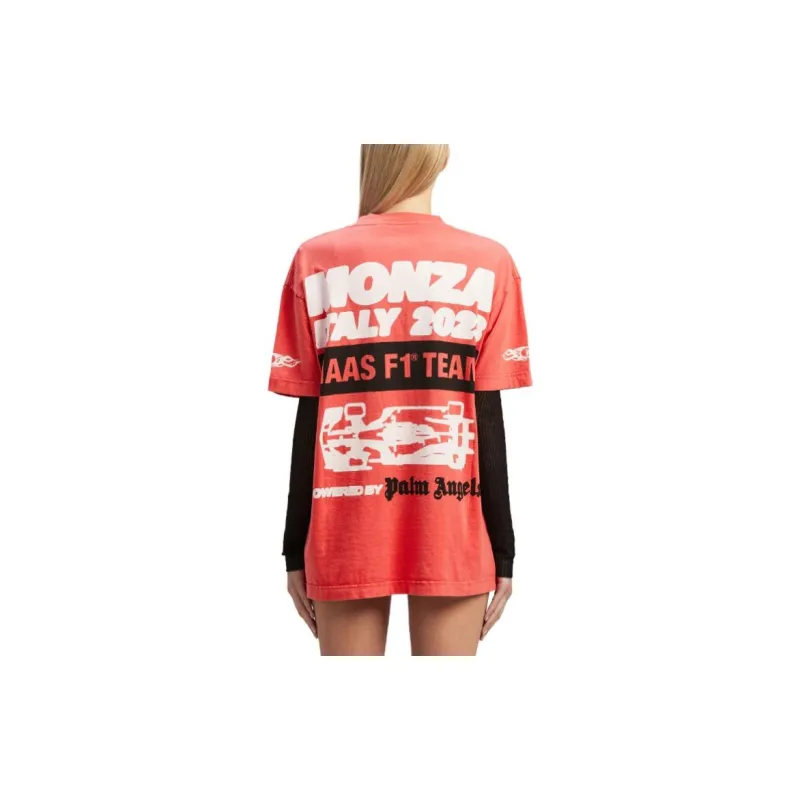 PALM ANGELS X Haas MoneyGram Team Monza F1 Team T-shirt-3