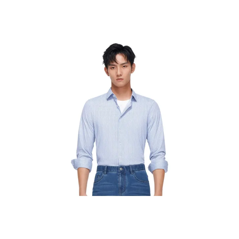 GOLDLION Shirt Men's Light Blue-1