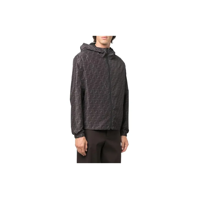 FENDI Ff Printed Hooded Jacket-1