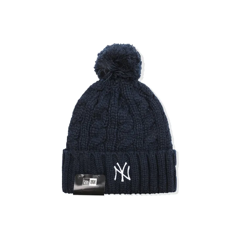 New Era Acrylic Beanies Unisex Navy Blue-0