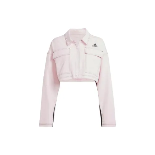 Adidas Denim Jackets Women's Pink