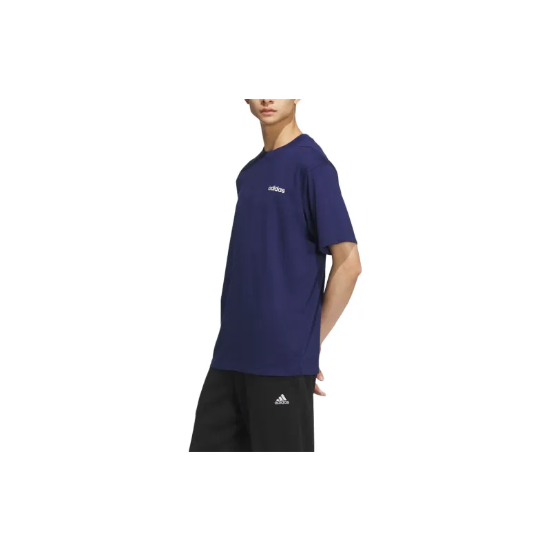 Adidas T Shirt Unisex Dark Blue-4