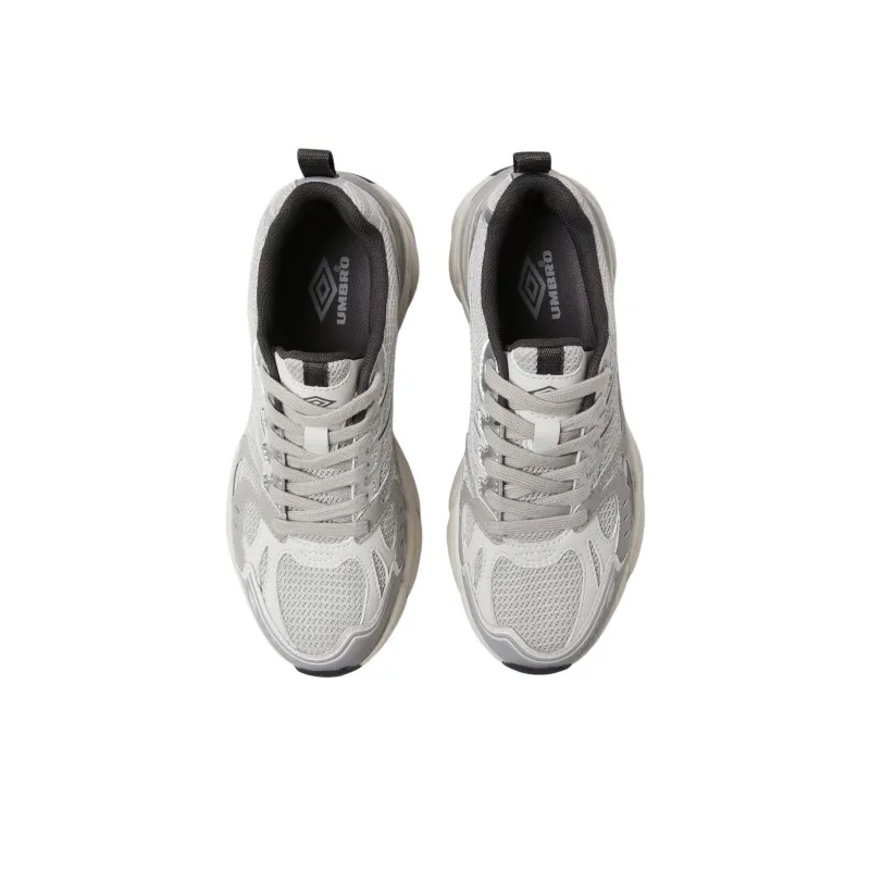 Umbro Anti Slip Wear Resistant Low Top Running Shoes Unisex White Gray-2