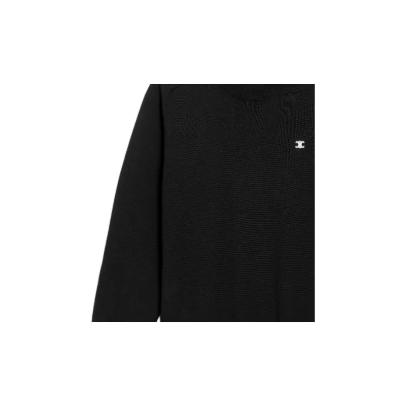 CELINE Triomphe Crew Neck Sweater In Wool-6