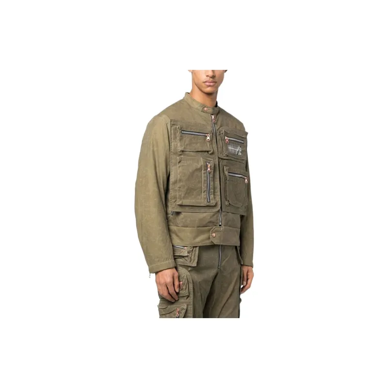 DIESEL Jackets Men Brown-3