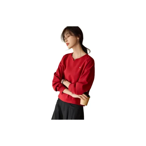 Mo Han Yi Mei Sweatshirts Women's Red