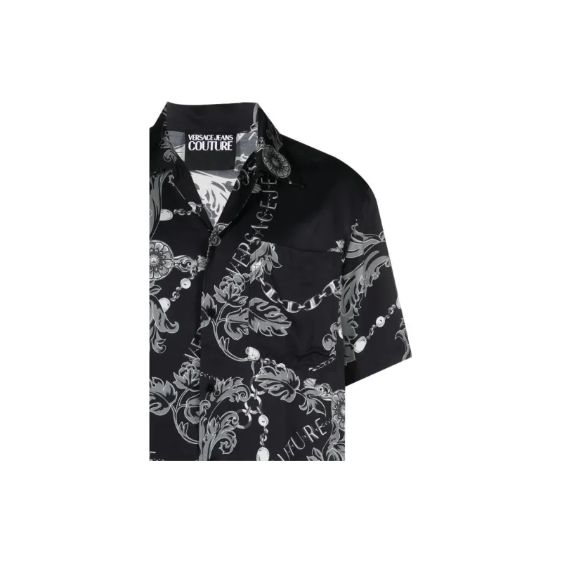 VERSACE JEANS COUTURE Shirts Men Black-5