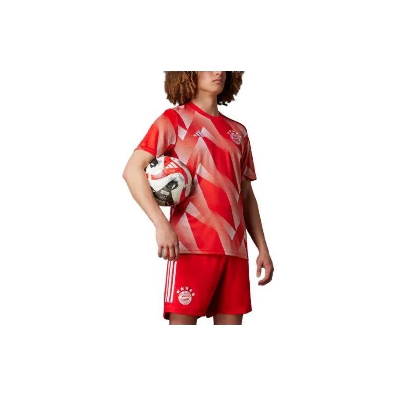 Adidas T Shirts Men Red White-2