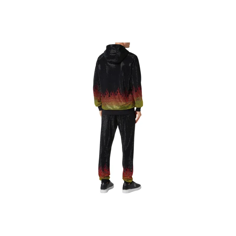 PHILIPP PLEIN Crystals Flame Hooded Tracksuit Set-2