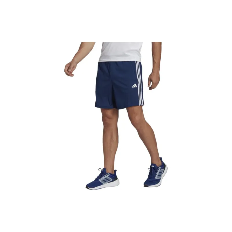 Adidas Train Essentials Piqué 3 Stripes Training Shorts Sports Shorts Men's Dark Blue/White-2