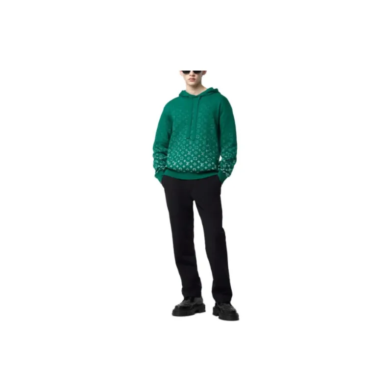 Lv Monogram Gradient Cotton Hoodie-1